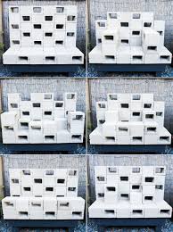 Cinder blocks could be used in your garden to create raised bed, bench or any decoration. Concrete Thinking How To Make Mod Stackable Sculptures With Cinder Blocks The Horticult