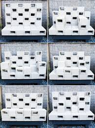 Concrete blocks, otherwise known as cinder blocks or concrete masonry units1, are commonly used for construction, including foundations, bearing block walls are usually installed by masons or other masonry contractors and is assembled using mortar and may be filled with rebar and concrete. Concrete Thinking How To Make Mod Stackable Sculptures With Cinder Blocks The Horticult
