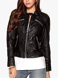 Womens Fashion Designer Leather Biker Jacket Black Fashion Biker Style Women Leather Jacket Style