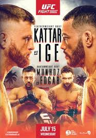 Jun 03, 2021 · get the scoop on this weekends offering of preliminary fights from ufc vegas 28, including an appearance by mr. Ufc On Espn Kattar Vs Ige Wikipedia