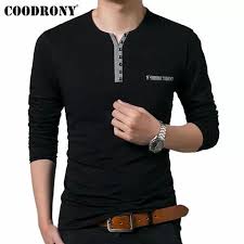 Coodrony Mandarin Collar Short Sleeve Tee Shirt Men 2019 Spring Summer New Top Men Brand Clothing Slim Fit Cotton T S Erkek Tisort Tisort Modelleri Erkek Giyim