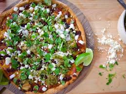 Taco Pizza Al Pastor With Tomatillo Salsa Recipe Food Network Recipes Tomatillo Salsa Taco Pizza