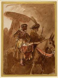 Rembrandt Van Rijn Black Drummer And Commander Dutch C 1638 A Black Drummer And Commander Mounted On Mules Riding In Profile T European Art Art History Art