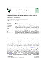 Anda dipanggil untuk menghadiri temuduga spa. Pdf Evaluation Of Administrative Service Quality Towards Jkn Patient Satisfaction