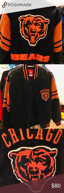 Hp Vtg Da Bears 2020 Nfl Leather Suede Bomber Suede Bomber Bear Leather Vintage Jacket