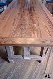 If you're a woodworker, building one doesn't have to break the bank. Reclaimed Heart Pine Farmhouse Table Diy Part 5 Final Assembly Old House Crazy