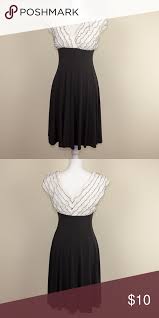 Dress Barn Collection Black White Dress Size 4 Fashion Shopping Womens Dresses Clothes Design