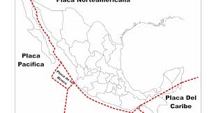 Mapa de mexico para colorear. Mapa De Mexico Placas Tectonicas Para Colorear