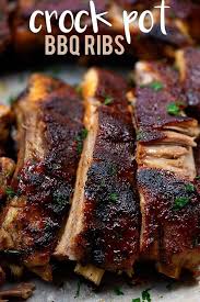 The Best Crock Pot Ribs Tender Fall Apart Ribs With Minimal Prep Recipe Crockpot Ribs Recipes Crockpot Ribs Slow Cooker Ribs