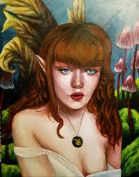 fairytail" 16×20 acrylic painting...my first try at realism