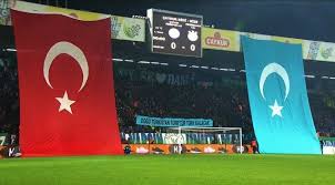 Doğu türkistan gök mavi bayrak (gökbayrak) gönder bayrağı, malzeme : Taraftar Dogu Turkistan A Sessiz Kalmadi Tamga Turk