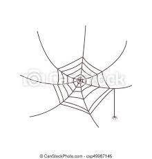 Check spelling or type a new query. Little Spider Hanging From Web Halloween Symbol Simple Black And White Round Web With A Little Tiny Spider Hanging From It Canstock