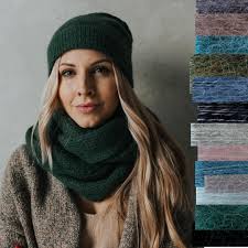 Hat or Scarf or Set Mohair, Lambswool Beanie, Knitted Infinity Scarf,  Winter Women Accessories, Warm Knitwear, Diferent Options