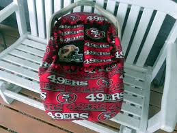 San Francisco 49ers Baby Carrier Car Seat Cover Nfl By Lindasnd 50 00 Baby Car Seats Carseat Cover Car Seat Carrier