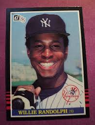 1985 Donruss #92 Willie Randolph New York Yankees Baseball Card EX AUCT#8535