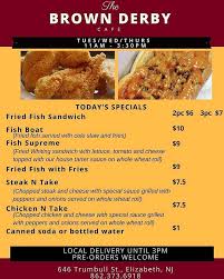 Derby café proud member of: Today S Menu Thebrownderbycafe Open The Brown Derby Cafe Facebook