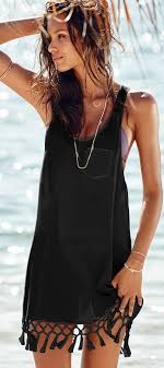 Black Bathing Suit Cover Up Amazon Low Armhole Cover Up 52 Beach Outfits Vs Swim 2015 Style Estate Beach Style Outfit Beach Styles Fashion Summer Beach Outfit