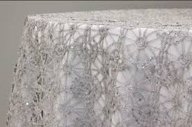 Sale Silver Or Gold And Sequin Chain Lace Table Overlay Lace Etsy Table Overlays Lace Table Lace Tablecloth