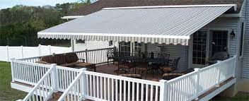 The beauty of a retractable shade system is that you don't have to go to the trouble of building a permanent roof structure. Shading Your Deck Or Patio 2021 Average Awning Costs A Guide To Different Types Of Awnings