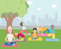 Maine's biggest amusement park, funtown splashtown usa, which opens memorial day weekend, is scaling back hours and operating only five days a week because it cannot find enough workers. Illustration Of Kids With Instructor Doing Yoga Outdoors Stock Vector Illustration Of Exercise Happy 79332880