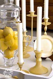 Easy Spray Paint Update Thrift Store Candlesticks On Sutton Place