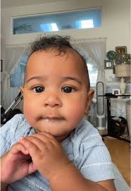 Look at those eyes, Baby Chi is so cute 🥹🫶🏽🩵 #prettyboyfredo #son #baby  #Chi #5months @jasminejade