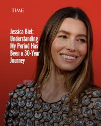 My relationship with my period has changed over the years and through  different stages of life," writes Jessica Biel. "Now, after having two  kids, it feels more extreme than it's ever been