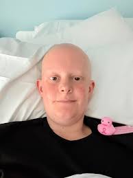 Ducky 29 is visiting Christie's today with his foster mum for her  immunotherapy. He's fully recovered from New York now