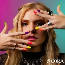 Esmalte Cora Neon Vibes 10ml, Kit Com 7 Cores Neon