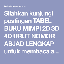 Pada september 2011, alberthiene endah menerbitkan buku biografi berjudul merry riana: Silahkan Kunjungi Postingan Tabel Buku Mimpi 2d 3d 4d Urut Nomor Abjad Lengkap Untuk Membaca Artikel Selengkapnya Buku Membaca Posting