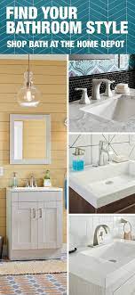 Transform Your Bathroom To Fit Your Unique Style From Modern To Farmhouse And Everything In Between Shop Vanities Fa Home Home Depot Projects Bathroom Style