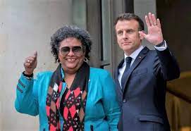 Prime Minister Mottley & France's President Macron Meet | GIS