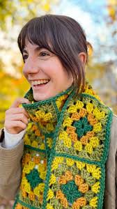 ✨Cardo Retro Scarf✨, 〰️, Quick, cozy, colorful CROCHET! scarf in our  non-superwash bulky 100% Corriedale wool yarn, Cardo 🔸, 〰️, We leaned into  some 70’s vibe earth tones in 4 shades of Cardo: ...