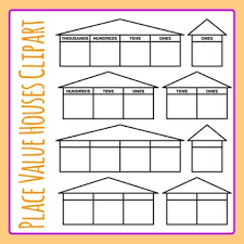 Black And White Simple Simple Clip Art House Clipart Place Value Houses Simple Clip Art Pack For Commercial Use Clip Art Place Values Black And White Lines