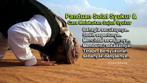 Sujud syukur, seperti sahijab kutip dari channel youtube istifadah ifadah, hukumnya sunnah, yaitu sujud yang dilakukan di luar sholat karena beberapa sebab: Panduan Solat Sunat Syukur Dan Sujud Syukur Serta Doa Islamtunes