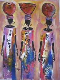 Artwork African Woman Art Black And White Pin On Afrika