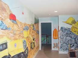 Our kid's room ideas will give your little one a stylish space that grows with them. Boy S Room Truck Construction Mural Traditional Kids Boston By Crowley Art Studio Houzz Uk