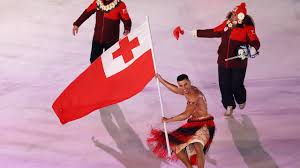Shirtless and slathered in about two gallons of baby oil. Tonga S Famous Flag Bearer Pita Taufatofua Achieves His Impossible Dream