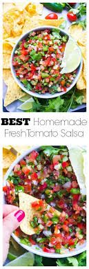 The Best Homemade Fresh Tomato Salsa Rezept Kochrezepte Rezepte Mahlzeit
