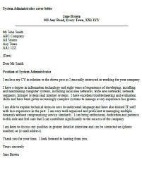 Wow your future employer with this simple cover letter example format. It Systems Administrator Cover Letter Example October 2021