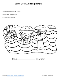 If your child loves interacting. Bible Coloring Pages For Kids Jesus Does Amazing Things