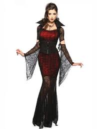 Vilanya Female 4 Pieces Long Sleeve Vixen Vampire Cheap Scary Halloween Costume On Vilanya Com