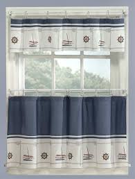 blue nautical curtains valance