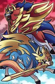 Zacian And Zamazenta By Https Www Deviantart Com Princeofspirits On Deviantart Pokemon Charizard Cool Pokemon Wallpapers Cool Pokemon Pictures