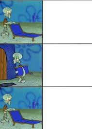 Memes followed shortly after the discourse. Squidward Folding Chair Hd Meme Templates House