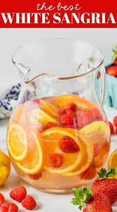 This White Sangria Recipe Comes Together Fast With Just A Few Ingredients And Is So Perfect White Wine Sangria Recipe Easy Sangria Recipes White Sangria Recipe