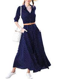 Us 1148-navy Blue Polka Dot Button Down Maxi Shirt Dress Dropshipping Red Dress Maxi Maxi Dress Maxi Shirt Dress