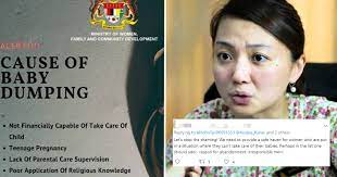 Do you know about baby abondonment among teenagers in malaysia? Baby Dumping Poster Released By Women S Ministry Under Fire For Victim Blaming World Of Buzz