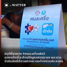 วิธีลงทะเบียน คนละครึ่ง รอบเก็บตก ผ่าน www.คนละครึ่ง.com ให้ 1.34 ล้านสิทธิ เริ่ม 06.00 น. The Matter Brief à¸ªà¸£ à¸›à¸— à¸¡à¸²à¸‚à¸­à¸‡ à¸„à¸™à¸¥à¸°à¸„à¸£ à¸‡à¹€à¸Ÿà¸ª3 Facebook
