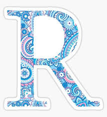 We always write the alphabet in the same order Letter R Stickers Alphabet Style Letter R Print Stickers